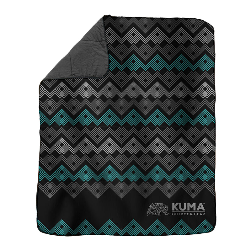 Kuma Kamp Quilted Polyester Blanket - Ultra-Warm & Portable with Storage Bag