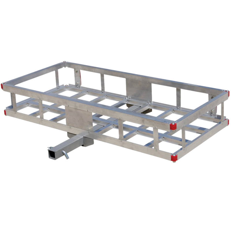 Panier d’attelage en aluminium 22.5" x 49" – Plateforme 500 lb pour receveur 2"
