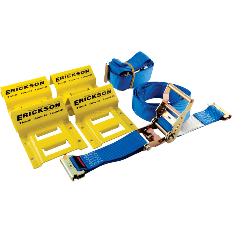 Wheel Chock and Strap Set for MTB – 6,000 lbs Capacity