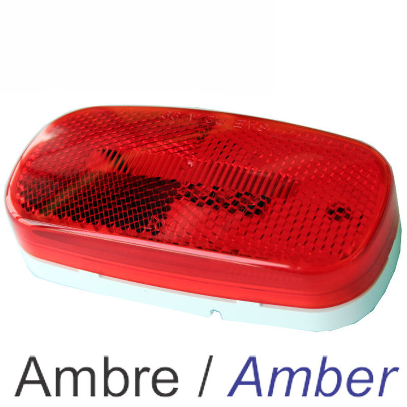 Lumière LED ambre #100A – Feu de position pour remorque et véhicule utilitaire