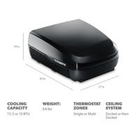 Climatiseur de toit Dometic FreshJet 3 13 500 BTU noir pour VR