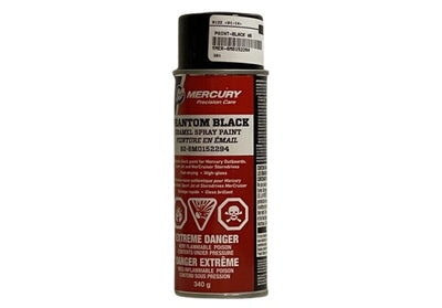 PHANTOM BLACK Spray Paint | High Gloss Finish for Mercury Engines