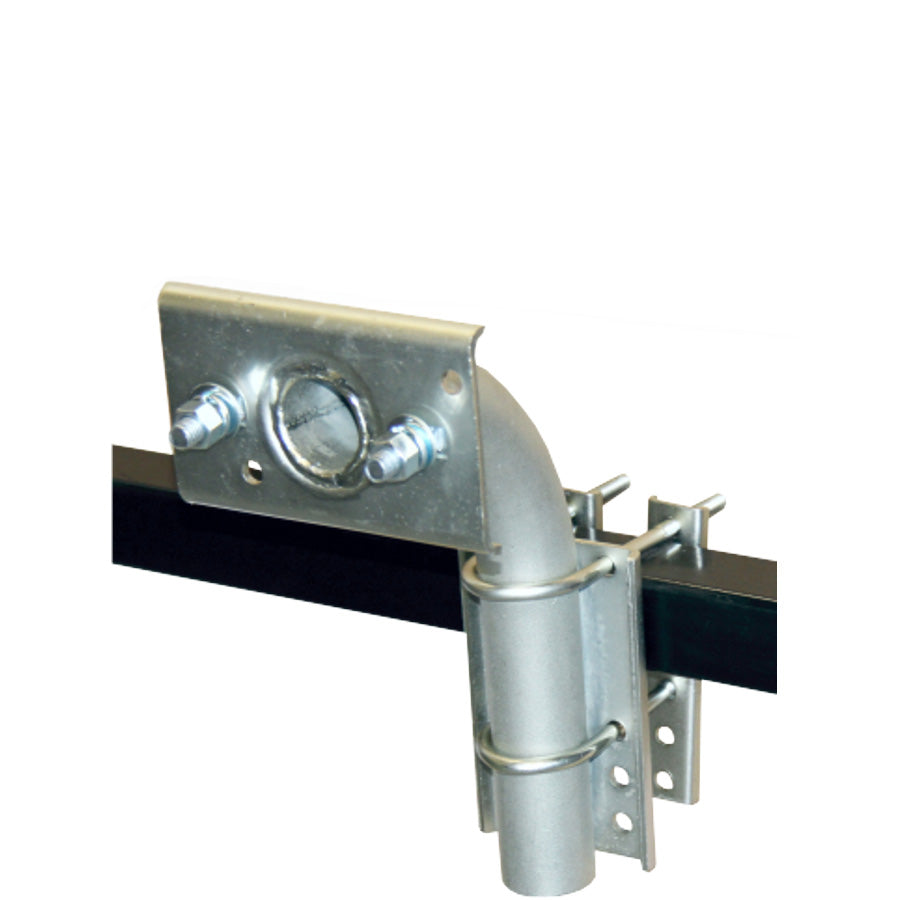 Support à pneu galvanisé pour tube rond de remorque