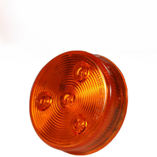 Lumière LED ronde 2" ambre scellée – Feu de position pour remorque