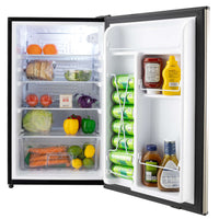 SHURCOLD 12V 3.3 cu. ft. Stainless Steel Refrigerator for RVs, Boats, and Cabins