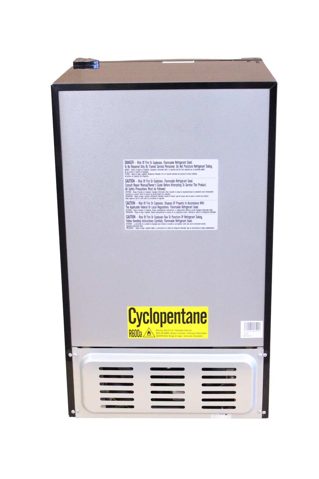 Réfrigérateur 12V 3.3 pi³ SHURCOLD en acier inoxydable pour VR, bateau et chalet