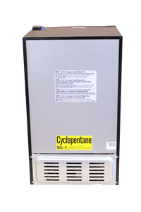 Réfrigérateur 12V 3.3 pi³ SHURCOLD en acier inoxydable pour VR, bateau et chalet
