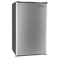 SHURCOLD 12V 3.3 cu. ft. Stainless Steel Refrigerator for RVs, Boats, and Cabins