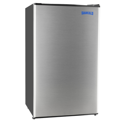 SHURCOLD 12V 3.3 cu. ft. Stainless Steel Refrigerator for RVs, Boats, and Cabins