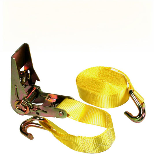 Courroie à cliquet 1" x 25' – capacité 3000 lb pour arrimage de remorque