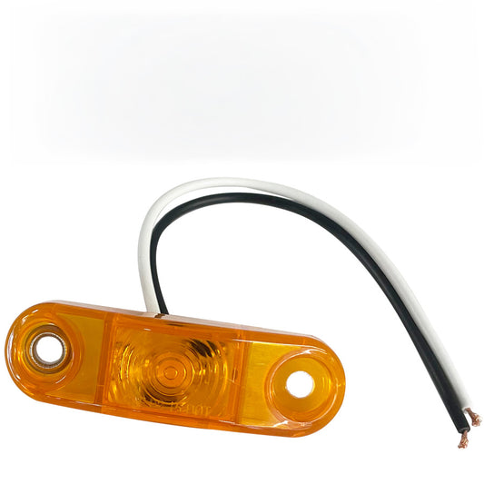 Lumière de position LED ambre 3/4" x 2 1/2" pour remorque