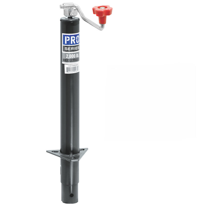 Vérin droit Pro Série 2 000 lb (court) – Support de remorque robuste