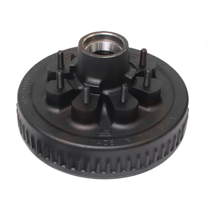 Tambour d’essieu 12" x 2" Dexter – 8 goujons, 7 000 lb, graisse – Code HD128-1