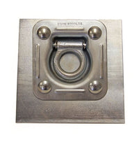 5000 lb Tie-Down Ring with Galvanized Reinforcement Plate 4.5" x 4.75"