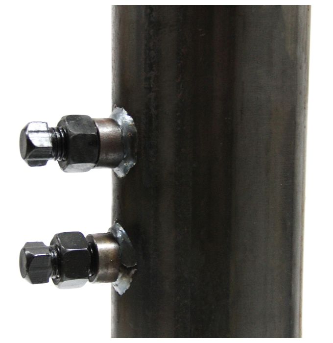 Attelage à col de cygne réglable rond RAM 2 5/16" zinc – 30 000 lb