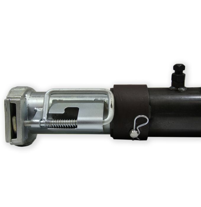 Attelage à col de cygne réglable rond RAM 2 5/16" zinc – 30 000 lb