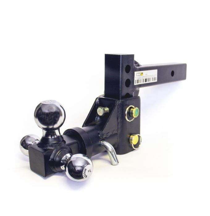 Support d’attelage ajustable 3 boules SMARTOW 2" x 2" – Capacité 10 000 lb