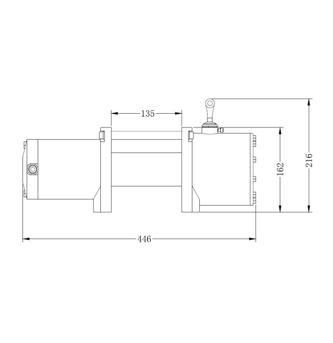 Treuil électrique 6000 lb avec câble acier 79' + télécommande filaire – 12V robuste