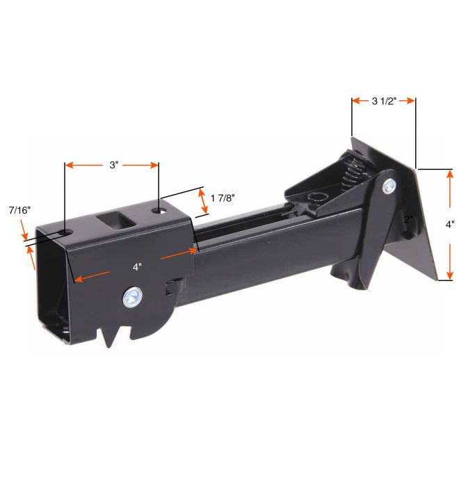 Vérin stabilisateur RAM 1000 lbs noir – Course 6" SJ-100