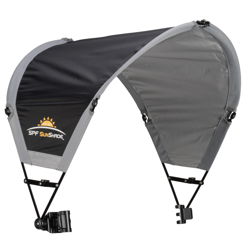 Pare-soleil à pince GCI Outdoor noir – Protection UPF 50 pour chaise de camping