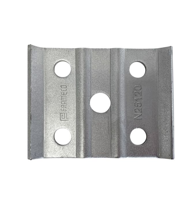 Plaque d’attache 2" en acier pour boulon en U 1/2" – Suspension remorque