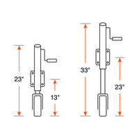 1.2K 10" swivel wheel jack RAM