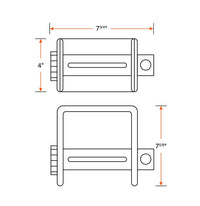 C-Track Sliding Winch 5000 lb for Strap – Model FRM71