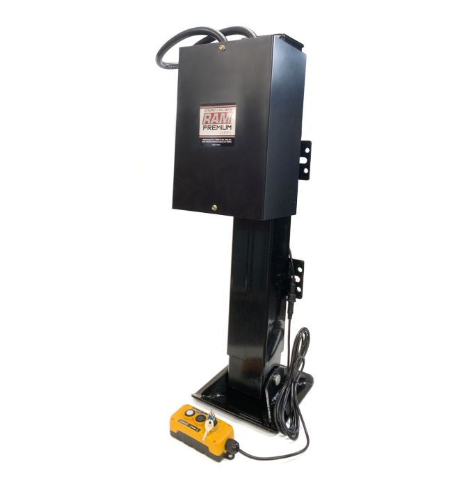 Vérin hydraulique 15 000 lb 12V avec télécommande – Course 24,2" RAM
