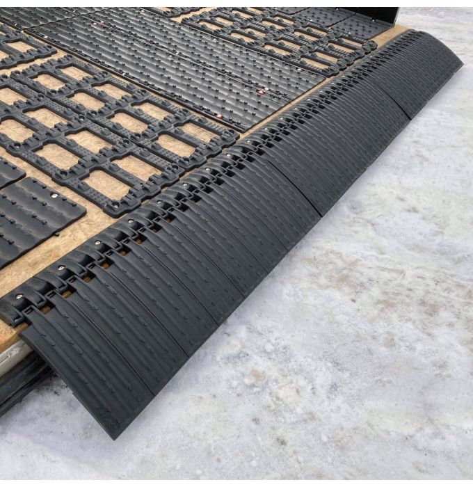 Kit de glissières CALIBER 9"x24" avec charnières HD – 72" total – Accessoire motoneige