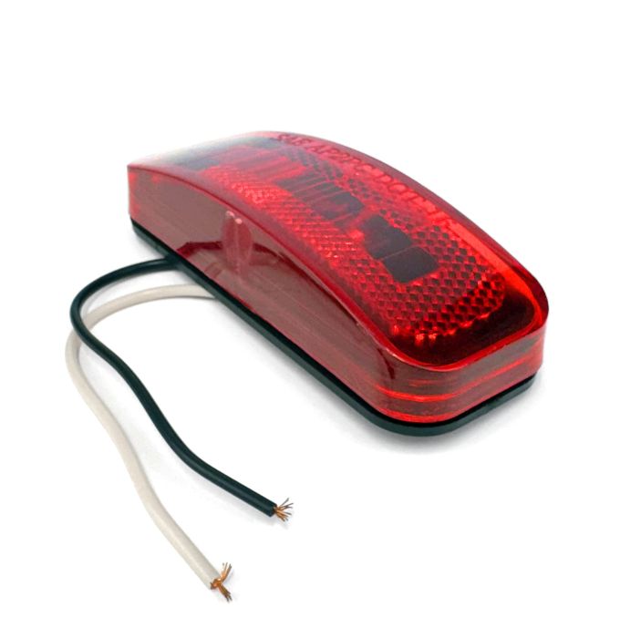 Lumière de position LED rouge 4" x 1 1/2" – 2 diodes | Remorque et VR