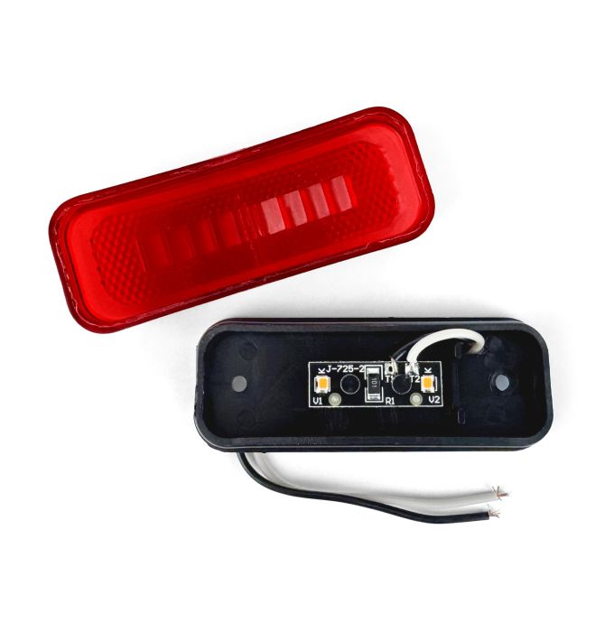 Lumière de position LED rouge 4" x 1 1/2" – 2 diodes | Remorque et VR
