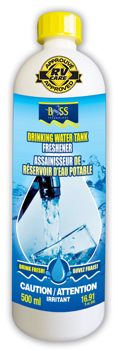 Désinfectant de Réservoir d'Eau Potable RV Boss 500ml – Nettoyage et Protection