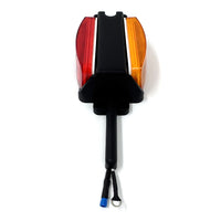 8 1/2" x 3 7/8" amber and red inc. clearance light with bracket for left fender