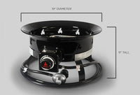 Foyer à Propane Outland Firebowl Deluxe 58 000 BTU – Foyer Portable Certifié CSA pour Activités de Plein Air, Flammes Propres et Sans Fumée
