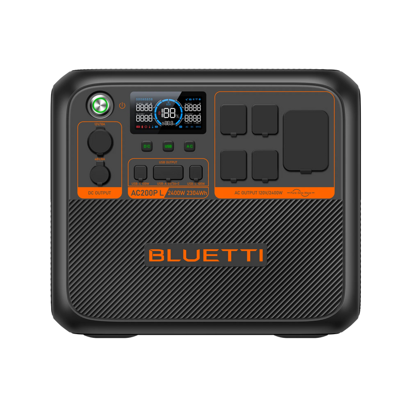 Station d’énergie BLUETTI AC200P L 2400W 2304Wh | VR & Hors réseau