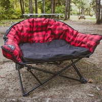 Lit pour Chien Lazy Bear Kuma – Confortable, Coussin Amovible, Cadre Robuste, Idéal Camping