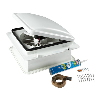 Ventilateur d'Évent de Toit pour VR Furrion® 14" - 12V, 4 Vitesses, Facile à Installer