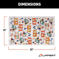 Ensemble Serviette et Manique Lippert – Motif Camping | Accessoires de Cuisine pour VR et Camping