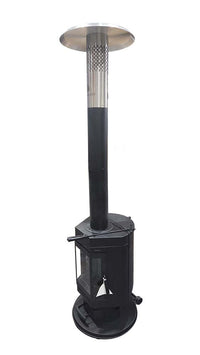 Chauffe-terrasse à granules noir 75 000 BTU – 18 lb
