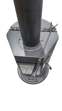 Chauffe-terrasse à granules noir 75 000 BTU – 18 lb
