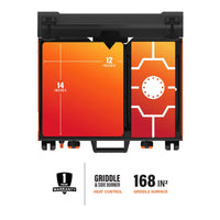 Gril de Camping Portable Blackstone 12" x 14" avec Brûleur Latéral