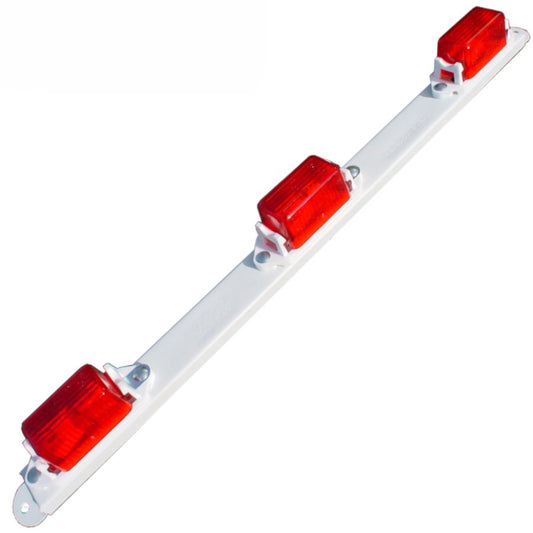 Ensemble de 3 lumières rouges sur rail pour remorque – Feux de position