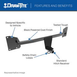 Attache-remorque Draw-Tite 24956 classe 1 pour Chevrolet Bolt EV 2017-2021