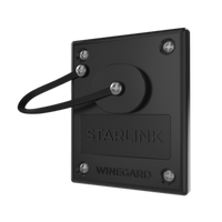 Plaque murale Starlink Standard noire pour VR – Installation propre et discrète
