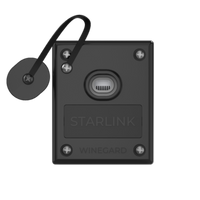 Plaque murale Starlink Standard noire pour VR – Installation propre et discrète