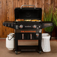 Station Gril Airfryer Patio 28" avec tiroir de maintien au chaud et gestion des graisses