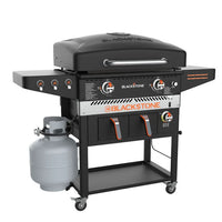 Station Gril Airfryer Patio 28" avec tiroir de maintien au chaud et gestion des graisses