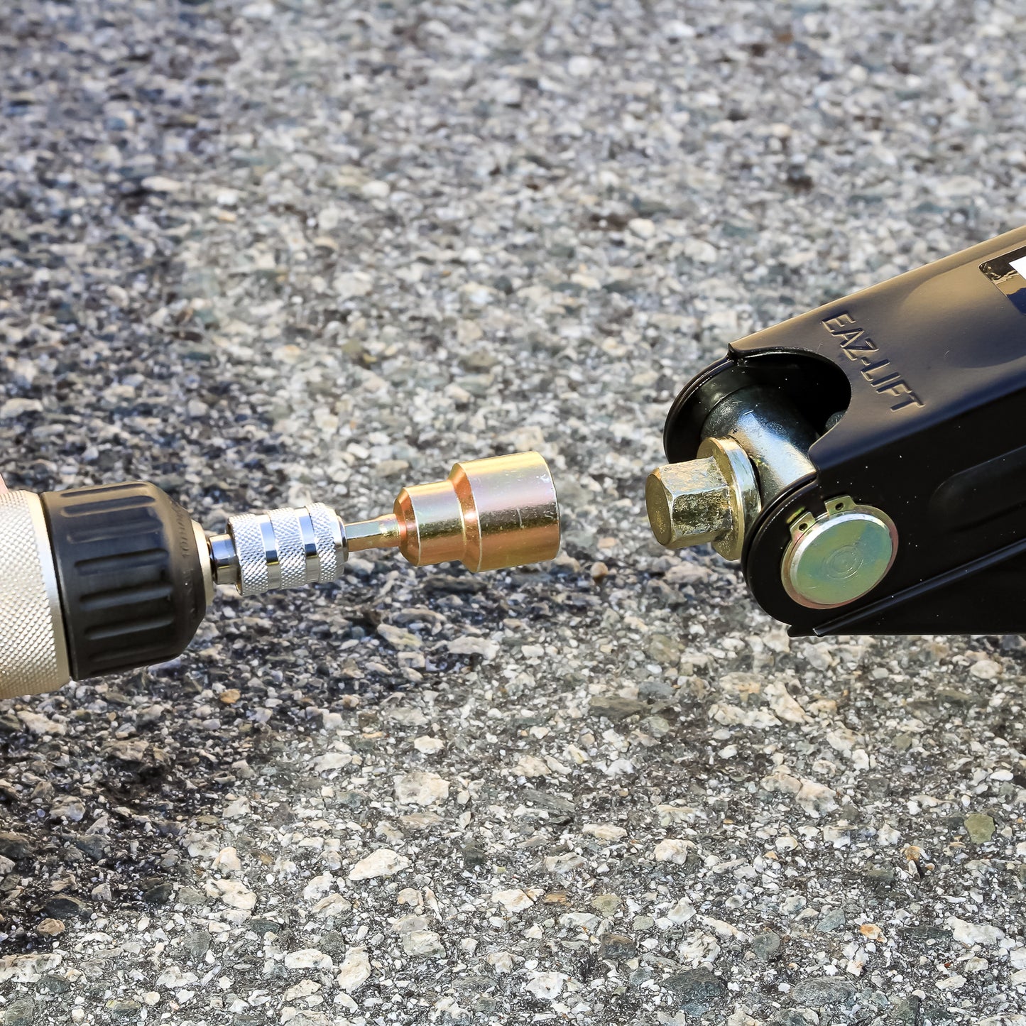 Douille Camco ¾ pouce pour cric à ciseaux avec douille hexagonale à changement rapide de ¼ pouce pour perceuse - Ajustement universel