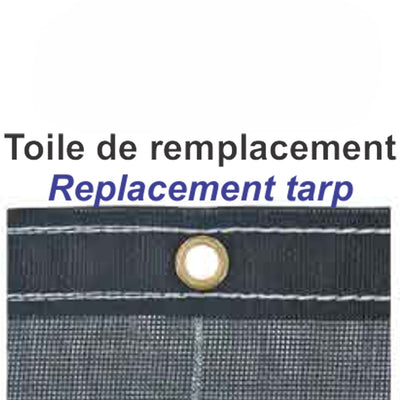 Toile de remplacement 6' x 14' – Bâche robuste pour remorque