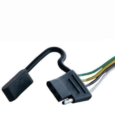 Heavy Duty 4-Wire Trailer Connector with 5ft Cable